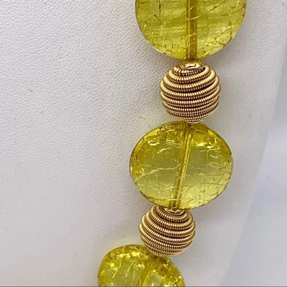 Kate Spade Lemon Drop Gold Swirl Necklace